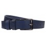 Curea barbati, eleganta, pentru costum, din piele naturala, Bleumarin, 3cm - CK76BLM